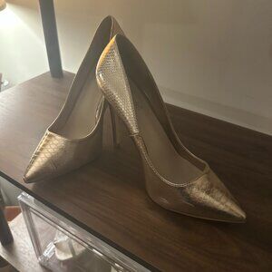 Shoe Dazzle Rose Gold Pumps Size 9